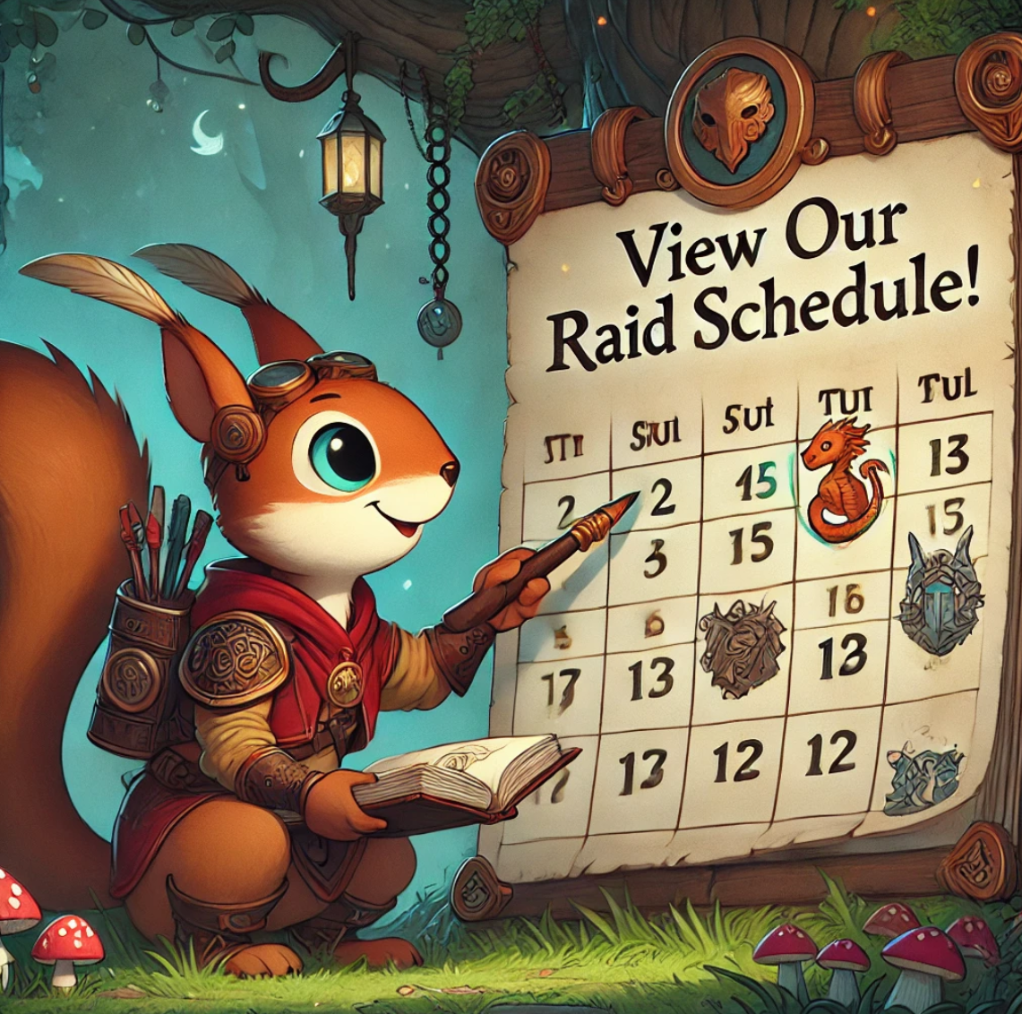 view our raid schedule